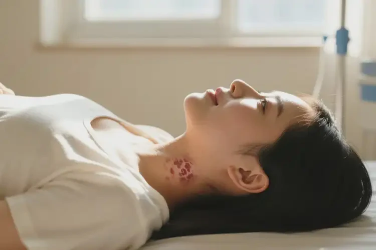 產(chǎn)婦脖子上長(zhǎng)濕疹不管它會(huì)自己自愈嗎(圖2)