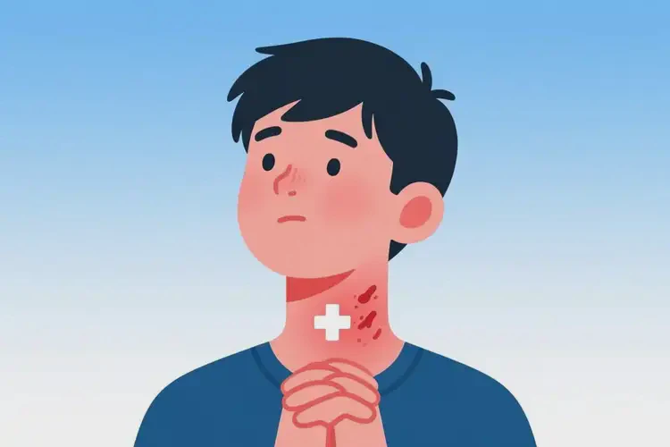 青少年脖子容易長濕疹能靠自己自愈嗎(圖1)