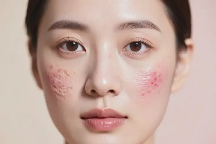 女性面部偶爾起濕疹不管它會自己痊愈嗎(圖4)