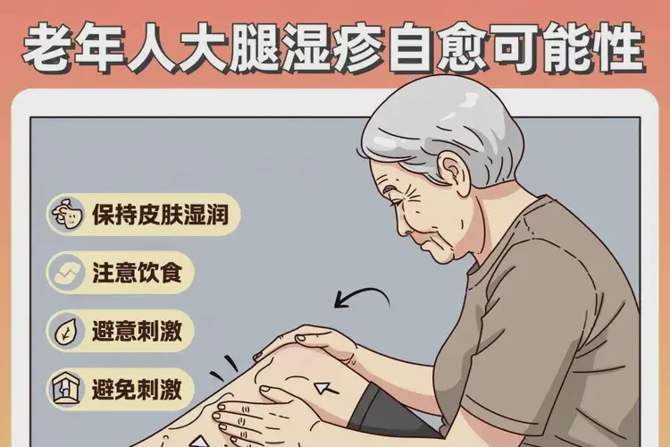 老年人大腿上容易長濕疹能靠自己自愈嗎(圖2)