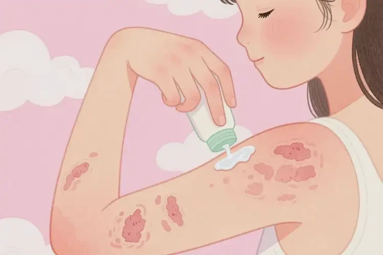 女生手臂容易起濕疹不管它會自己痊愈嗎(圖1)