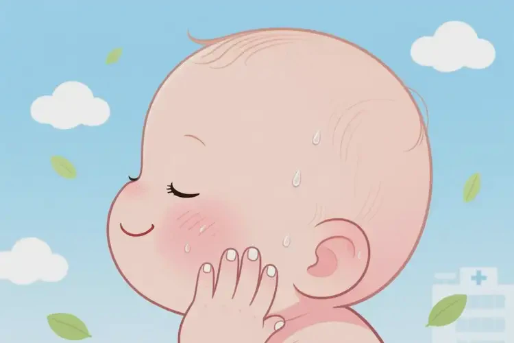 小兒臉上偶爾長濕疹不管它會(huì)自己自愈嗎(圖4)