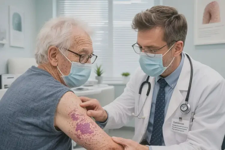 老年人手臂上容易长湿疹不管它会自己自愈吗(图2)