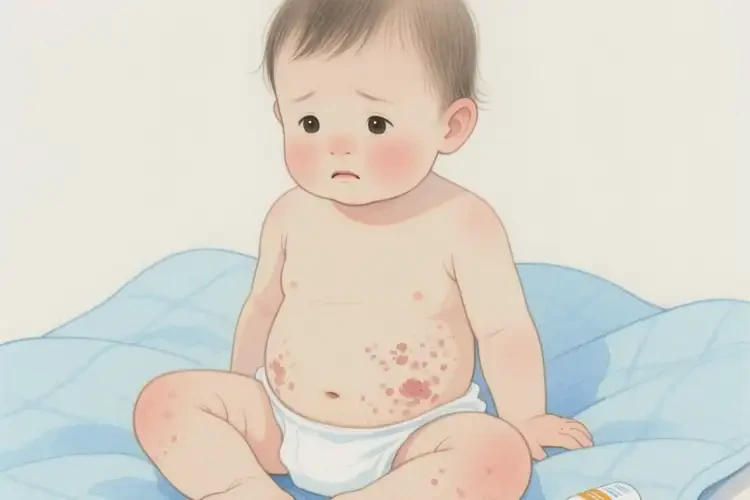 小孩肚子容易起濕疹不管它會(huì)自己痊愈嗎(圖4)