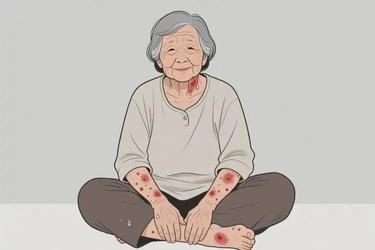 老人全身容易長(zhǎng)濕疹能徹底自愈嗎(圖1)