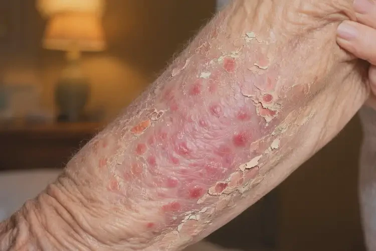 老年人身上偶爾起濕疹不管它會(huì)自己自愈嗎(圖4)