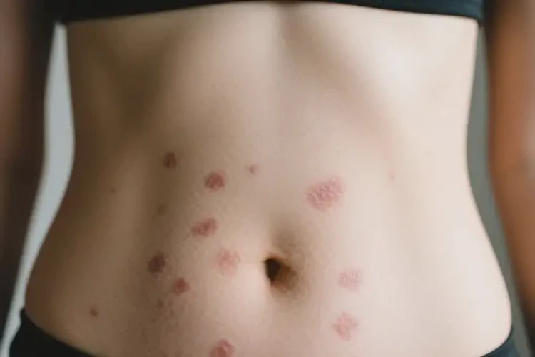 女生肚子上有濕疹不管它會自己痊愈嗎(圖4)