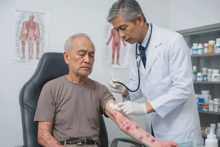 老年人四肢出濕疹可以徹底自愈嗎(圖3)