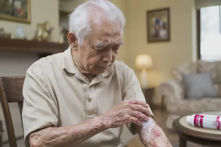 高齡老人全身偶爾起濕疹能徹底自愈嗎(圖2)