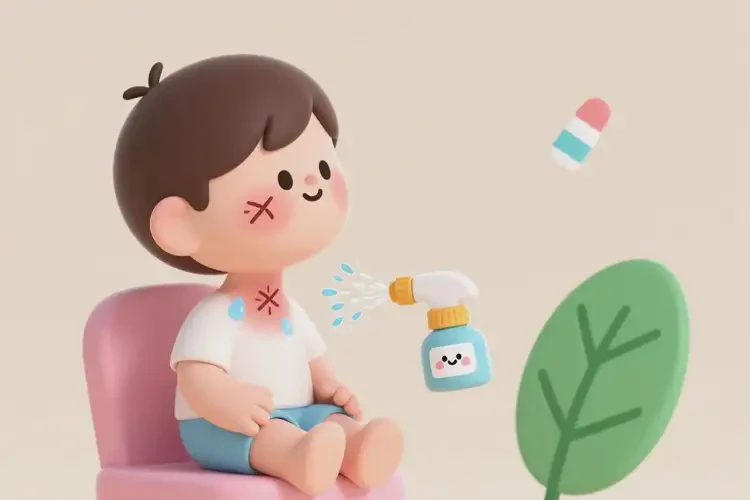 少兒脖子出濕疹能夠徹底治愈嗎(圖3)