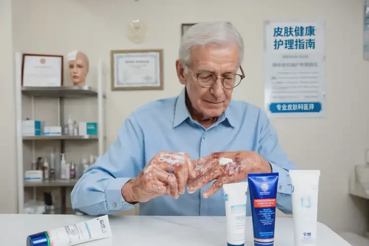 老人手上出濕疹可以徹底自愈嗎(圖2)