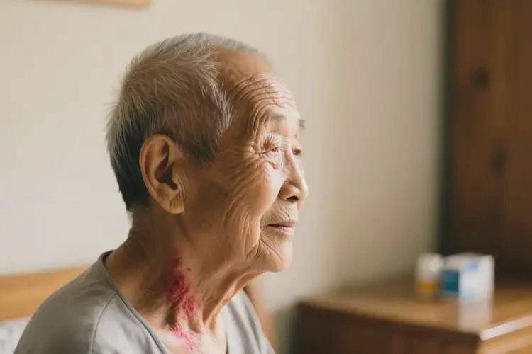 高齡老人脖子偶爾起濕疹不管它會(huì)自己痊愈嗎(圖4)