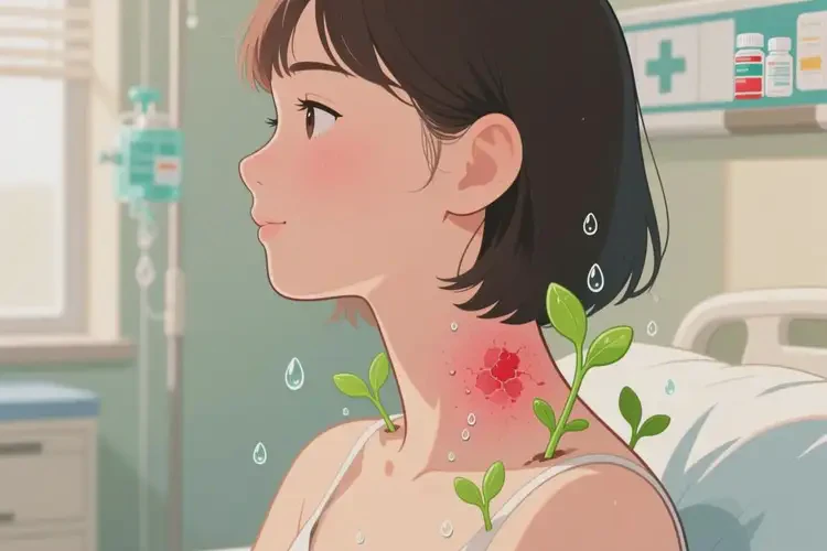 女生脖子上容易長濕疹能靠自己自愈嗎(圖3)