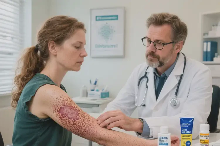 女性四肢容易長濕疹不管它會自己好嗎(圖1)