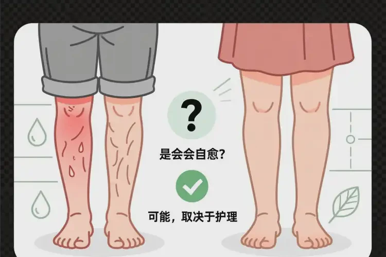 老年人大腿上容易長(zhǎng)濕疹不管它會(huì)自己痊愈嗎(圖1)