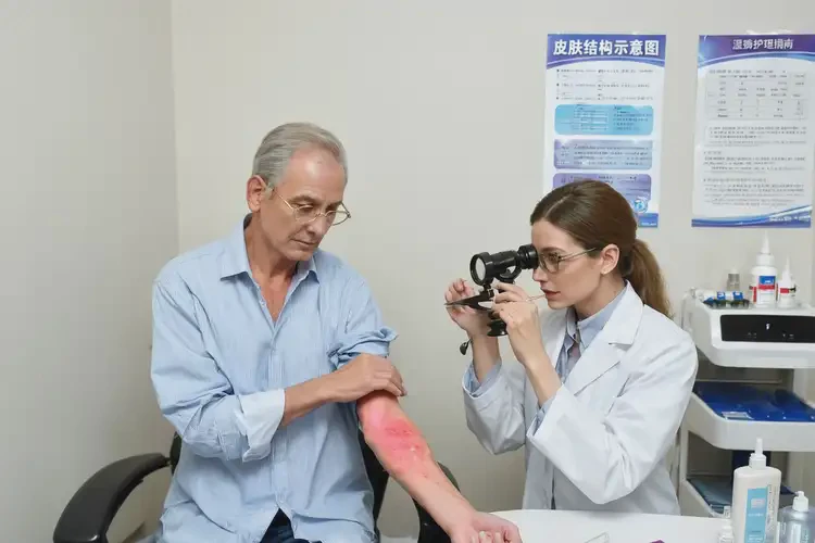 男性手臂出現(xiàn)濕疹能靠自己自愈嗎(圖2)