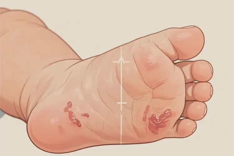 嬰兒腳上容易起濕疹能靠自己自愈嗎(圖1)