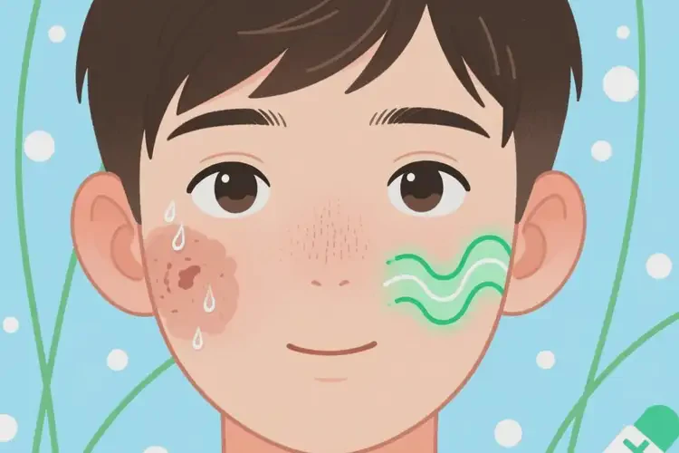 青少年臉上有濕疹能夠徹底治愈嗎(圖1)