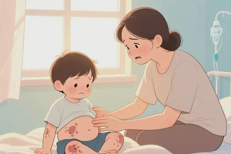 孩子肚子經(jīng)常長濕疹不管它會自己好嗎(圖4)