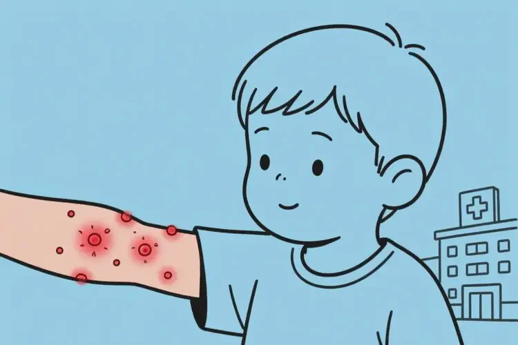 少兒身上有濕疹不管它會(huì)自己自愈嗎(圖4)