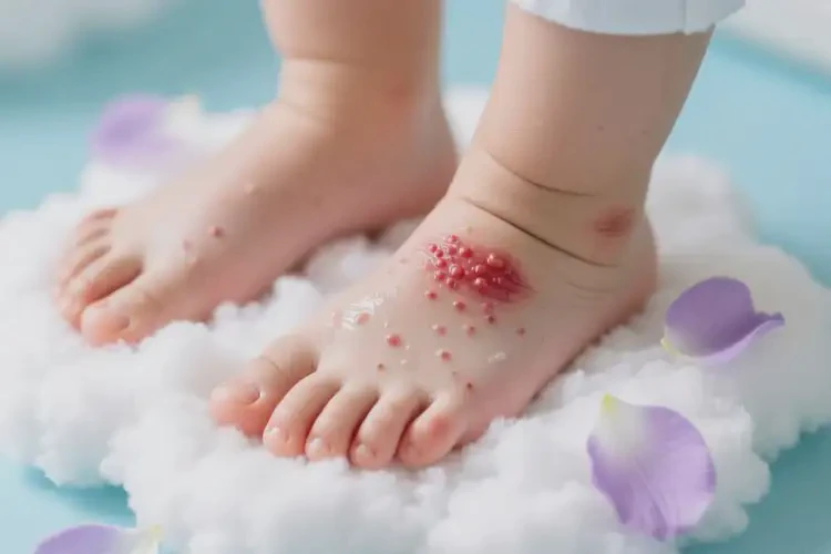 少兒腳上偶爾起濕疹可以徹底自愈嗎(圖3)