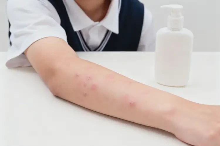 中學(xué)生手臂上出現(xiàn)濕疹不管它會自己自愈嗎(圖1)