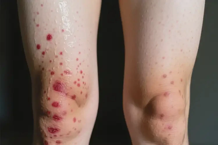 青年人大腿出濕疹能不能徹底自愈(圖1)