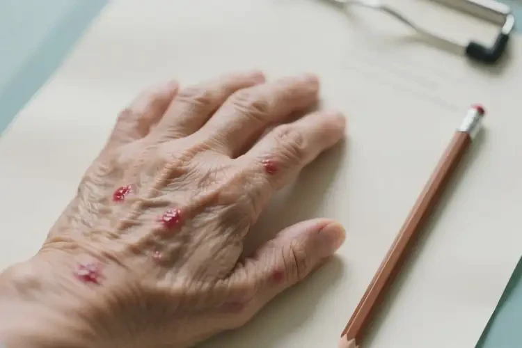 老人身上偶爾起濕疹可以徹底自愈嗎(圖1)