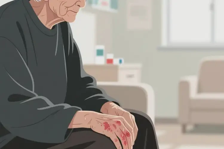 高龄老人身上出湿疹不管它会自己自愈吗(图1)