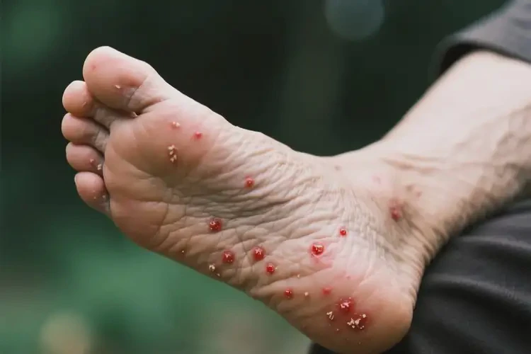 老年人腳上出濕疹不管它會自己自愈嗎(圖1)