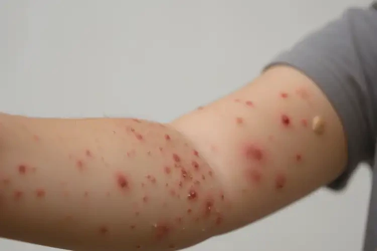 少兒手臂容易起濕疹不管它會(huì)自己好嗎(圖4)