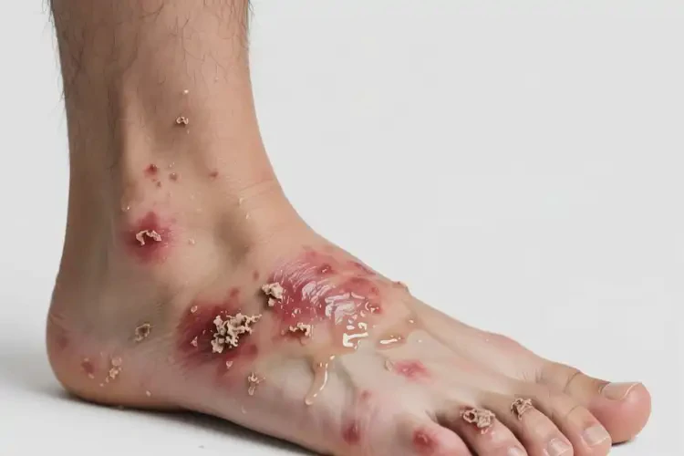 男性腳上長濕疹可以徹底自愈嗎(圖2)