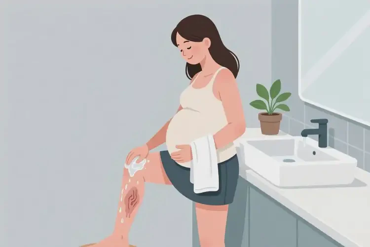 孕婦大腿上出濕疹不管它會(huì)自己好嗎(圖1)