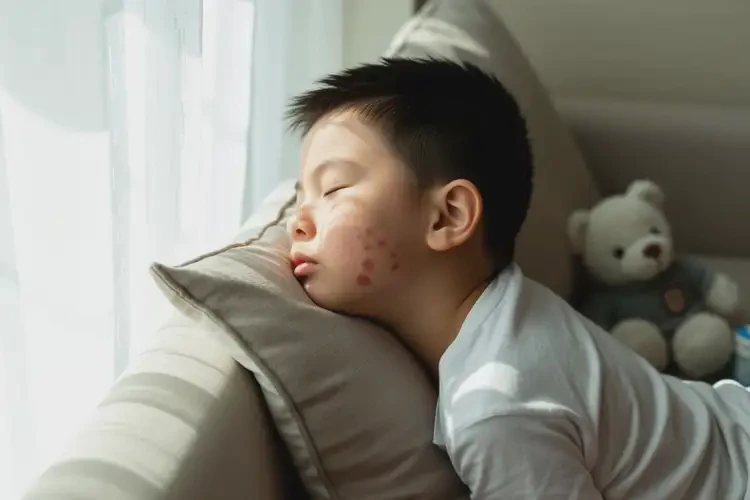 孩子面部出現(xiàn)濕疹不管它會自己自愈嗎(圖3)