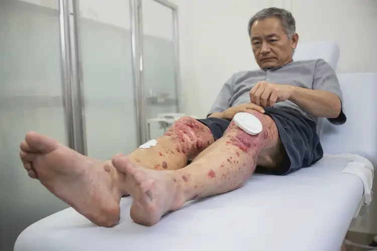 男性大腿長(zhǎng)濕疹不管它會(huì)自己自愈嗎(圖2)