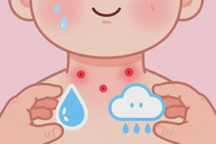 寶寶脖子起濕疹能夠徹底治愈嗎(圖2)