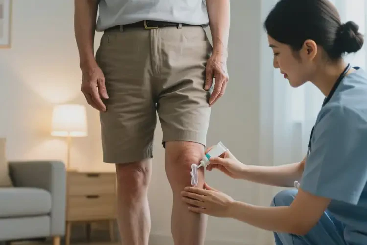 老年人小腿上經常起濕疹能徹底自愈嗎(圖1)