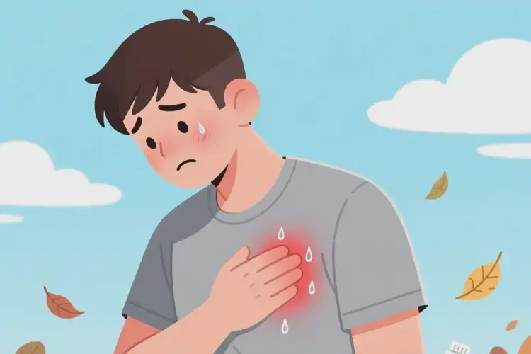 男人身上偶爾起濕疹能徹底自愈嗎(圖1)