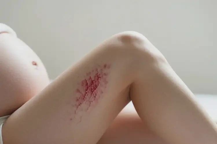 产妇大腿上偶尔起湿疹可以彻底自愈吗(图4)