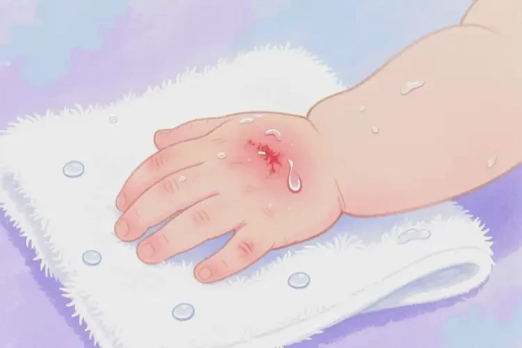 寶寶手上偶爾起濕疹能靠自己自愈嗎(圖1)