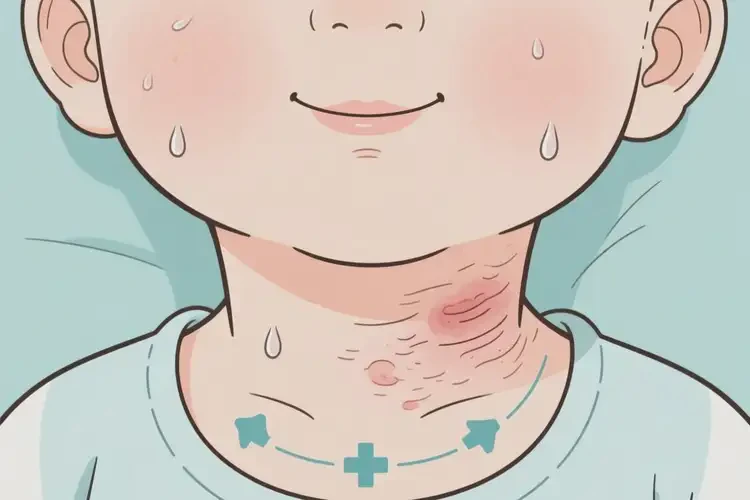 婴儿脖子出湿疹能彻底自愈吗(图1)