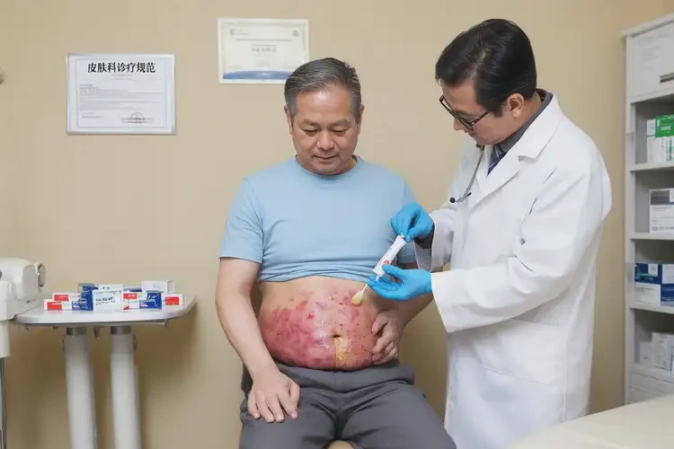 男性肚子上偶爾起濕疹不管它會自己痊愈嗎(圖3)