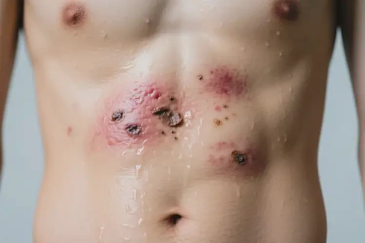 男生肚子上容易長(zhǎng)濕疹能靠自己自愈嗎(圖2)