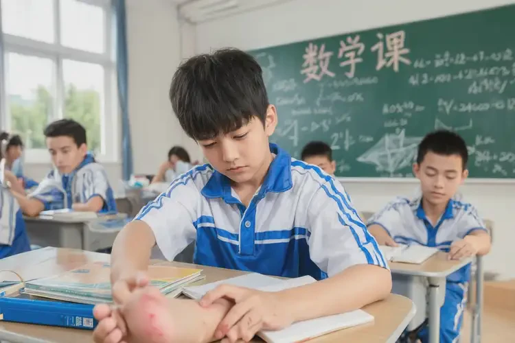 中學(xué)生小腿上偶爾起濕疹能夠徹底治愈嗎(圖3)