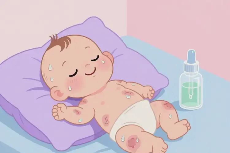 新生兒全身起濕疹不管它會自己自愈嗎(圖1)