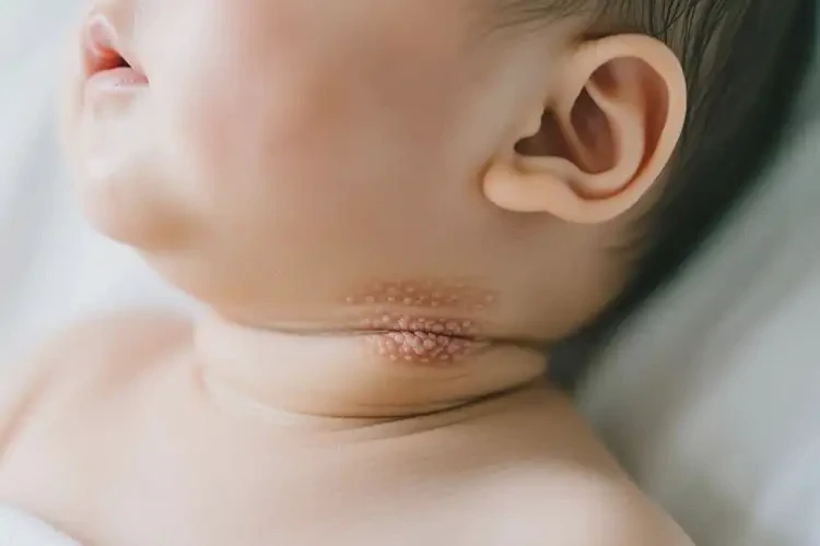 嬰兒脖子容易長濕疹能夠徹底治愈嗎(圖3)