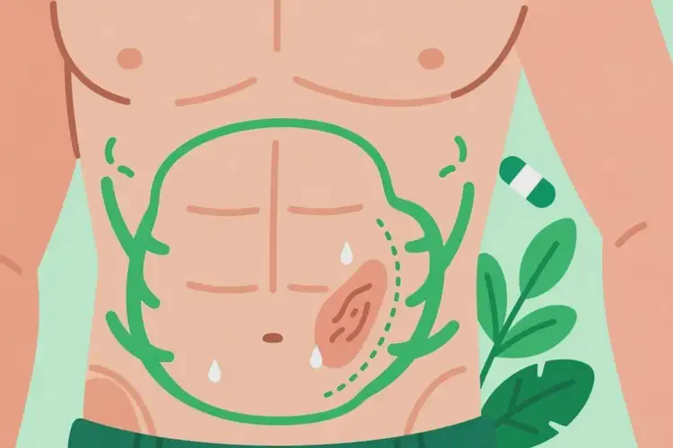 男性肚子出現(xiàn)濕疹能靠自己自愈嗎(圖2)