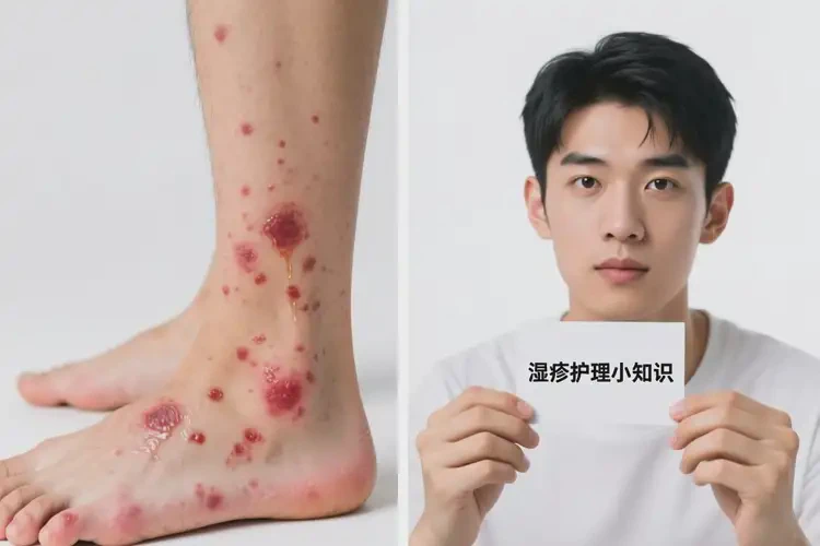 青年人腳上長(zhǎng)濕疹可不可以徹底自愈(圖1)