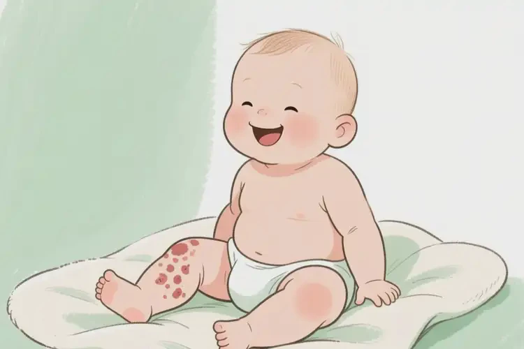 小兒大腿出濕疹不管它會(huì)自己自愈嗎(圖3)