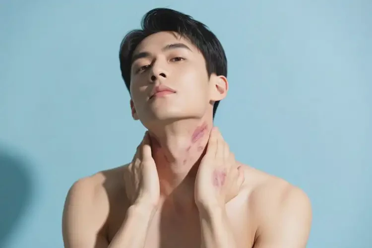 男生脖子上有濕疹能夠徹底治愈嗎(圖3)